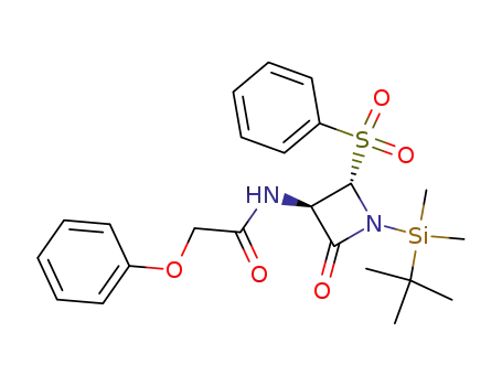 N-[(2S,3R)-2-Benzenesulfonyl-1-(tert-butyl-dimethyl-silanyl)-4-oxo-azetidin-3-yl]-2-phenoxy-acetamide