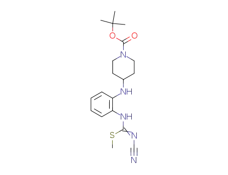 1-t-butoxycarbonyl-4-<2-(methylthiocyanoiminomethylamino)phenyl>aminopiperidine