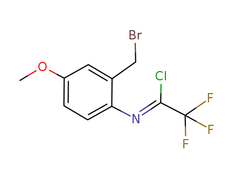 (1Z)-N-[2-(Bromomethyl)-4-methoxyphenyl]-2,2,2-trifluoroethanimidoyl chloride