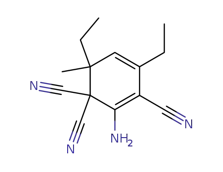 2,4-Cyclohexadiene-1,1,3-tricarbonitrile, 2-amino-4,6-diethyl-6-methyl-