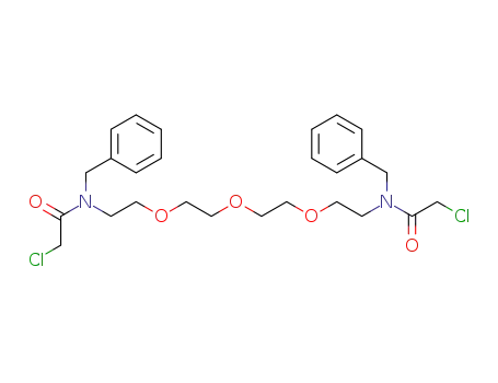 N-Benzyl-N-{2-[2-(2-{2-[benzyl-(2-chloro-acetyl)-amino]-ethoxy}-ethoxy)-ethoxy]-ethyl}-2-chloro-acetamide