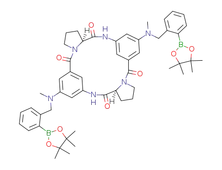 C<sub>52</sub>H<sub>64</sub>B<sub>2</sub>N<sub>6</sub>O<sub>8</sub>