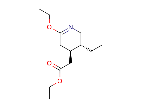 (3R,4R)-(+)-6-ethoxy-3-ethyl-2,3,4,5-tetrahydro-4-pyridineacetic acid ethyl ester