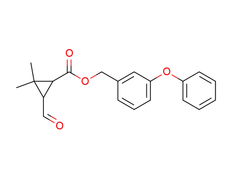 Cyclopropanecarboxylic acid, 3-formyl-2,2-dimethyl-,
(3-phenoxyphenyl)methyl ester