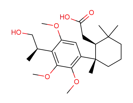 2-<2,3,5-trimethoxy-4-(2-hydroxy-1(R)-methylethyl)-phenyl-2,6,6-trimethylcyclohexyl>ethanoic acid