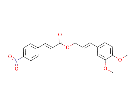 2-Propenoic acid, 3-(4-nitrophenyl)-,
(2E)-3-(3,4-dimethoxyphenyl)-2-propenyl ester, (2E)-