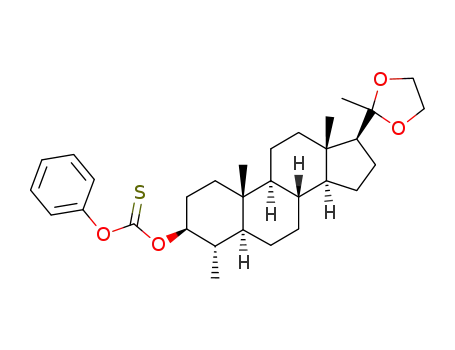 4α-methyl-3β-hydroxy-5α-pregnan-20-one ethylene ketal phenyl thiocarbonate