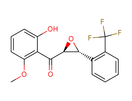 2-trifluoromethyl-2'-hydroxy-6'-methoxychalcone epoxide