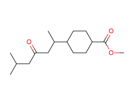 4β-(1,5-Dimethyl-3-oxohexyl)cyclohexane-1β-carboxylic acid methyl ester