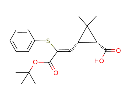 <1R,1α,3α(Z)>-2,2-Dimethyl-3-<3-tert-butoxy-3-oxo-2-(phenylsulfenyl)-1-propenyl>cyclopropanecarboxylic Acid