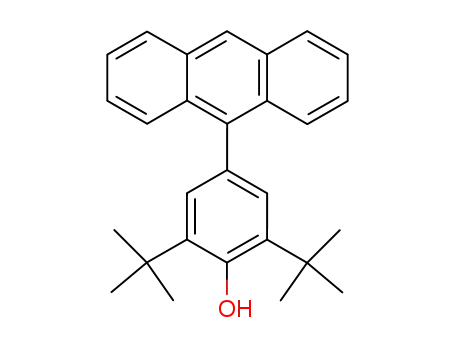 Molecular Structure of 87842-41-9 (Phenol, 4-(9-anthracenyl)-2,6-bis(1,1-dimethylethyl)-)