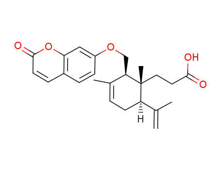 3-[(1S,2S,6S)-6-ISOPROPENYL-1,3-DIMETHYL-2-(2-OXO-2H-CHROMEN-7-YLOXYMETHYL)-CYCLOHEX-3-ENYL]-PROPIONIC ACID