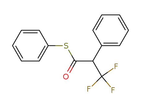 Benzeneethanethioic acid, a-(trifluoromethyl)-, S-phenyl ester