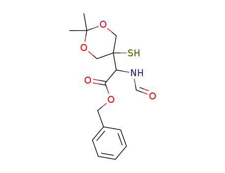 Molecular Structure of 123176-41-0 (benzyl 2-(2,2-dimethyl-5-thio-1,3-dioxan-5-yl)acetate)