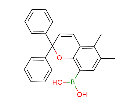 8-dihydroxyborane-5,6-dimethyl-2,2-diphenyl-2H-1-benzopyran