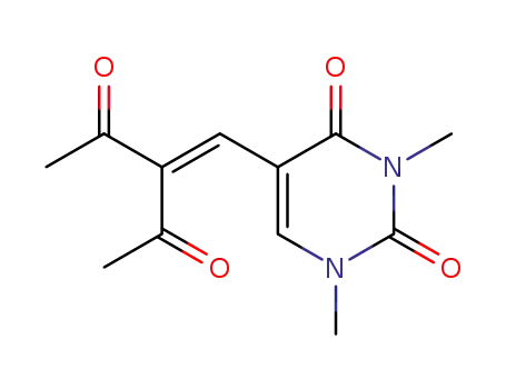 5-(2-acetyl-3-oxobut-1-en-1-yl)-1,3-dimethylpyrimidine-2,4(1H,3H)-dione