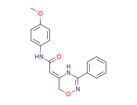 Z-5,6-dihydro-3-phenyl-5-(p-methoxyphenylcarbamoyl)methylene-4H-1,2,4-oxadiazine