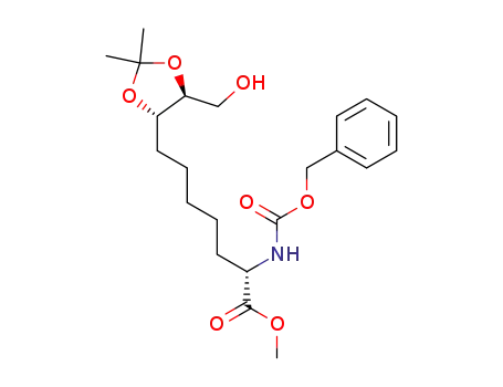 Methyl 2(S)-benzyloxycarbonylamino-10-hydroxy-8(S),9(S)-O-isopropylidenedecanoate