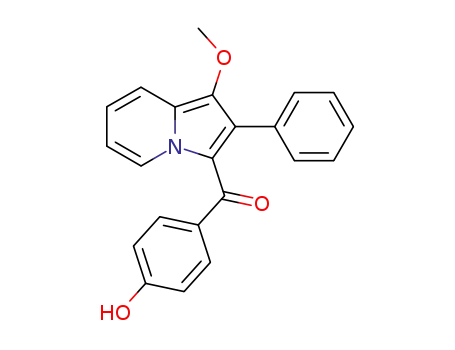 (4-Hydroxyphenyl)(1-methoxy-2-phenylindolizin-3-yl)methanone
