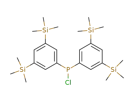 Molecular Structure of 159418-75-4 (BIS(3,5-BIS(TRIMETHYLSILYL)PHENYL)CHLOROPHOSPHINE)