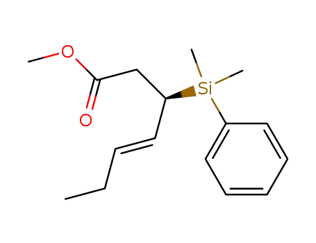 (+)-methyl (R)-E-3-(phenyldimethylsilyl)hept-4-enoate