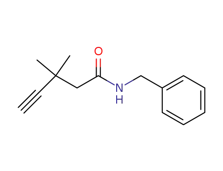 Molecular Structure of 167390-49-0 (N-benzyl-3,3-dimethyl-4-pentynamide)