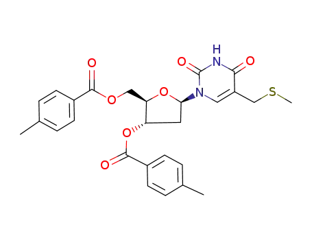 1-(2-deoxy-β-D-ribofuranosyl)-α-(methylthio)thymine 3,5-di-p-toluate