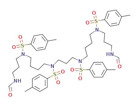 4,9,13,18-tetratosyl-N<sup>1</sup>,N<sup>21</sup>-diformyl-4,9,13,18-tetraazaheneicosane-1,21-diamine