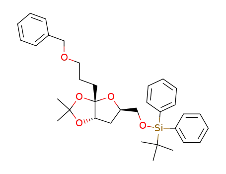 1-O-benzyl-8-O-tert-butyldiphenylsilyl-2,3,6-trideoxy-4,5-O-isopropylidene-α-L-erythro-oct-4-ulofuranose