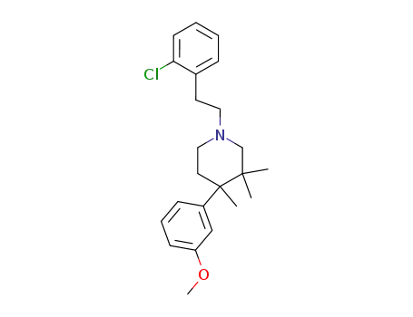 Piperidine,
1-[2-(2-chlorophenyl)ethyl]-4-(3-methoxyphenyl)-3,3,4-trimethyl-