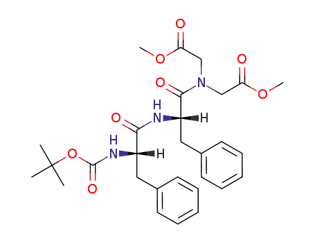 Glycine,
N-[N-[N-[(1,1-dimethylethoxy)carbonyl]-L-phenylalanyl]-L-phenylalanyl]-N
-(2-methoxy-2-oxoethyl)-, methyl ester