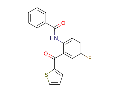 Molecular Structure of 170301-14-1 (4-fluoro-2-(2'-thienylcarbonyl)-N-benzoylaniline)