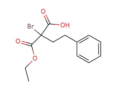 2-Bromo-2-phenethyl-malonic acid monoethyl ester