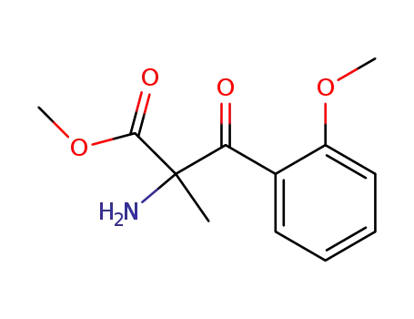 Molecular Structure of 96994-42-2 (Phenylalanine,  2-methoxy--alpha--methyl--bta--oxo-,  methyl  ester)