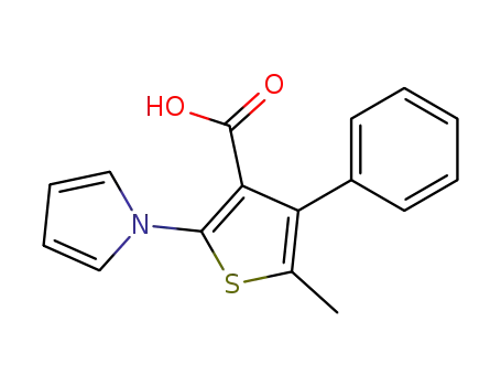 5-Methyl-4-phenyl-2-pyrrol-1-ylthiophene-3-carboxylic acid