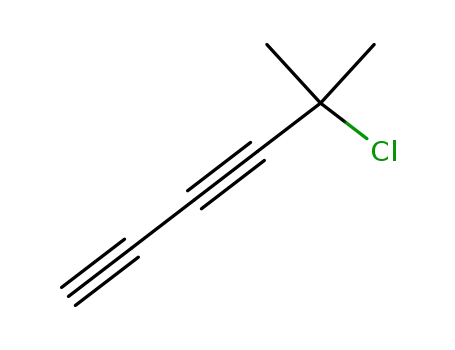 Molecular Structure of 1000-44-8 (1,3-Hexadiyne, 5-chloro-5-methyl-)