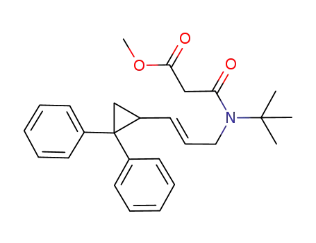 methyl 3-(tert-butyl((E)-3-(2,2-diphenylcyclopropyl)-2-propenyl)amino)-3-oxopropanoate