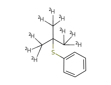 Molecular Structure of 96808-03-6 (2-methyl-2-propyl-d9 phenyl sulfide)