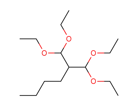 Molecular Structure of 21037-62-7 (2-DIETHOXYMETHYL-1,1-DIETHOXYHEXANE)
