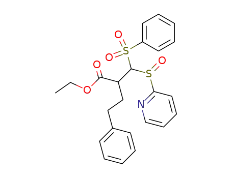2-[Benzenesulfonyl-(pyridine-2-sulfinyl)-methyl]-4-phenyl-butyric acid ethyl ester