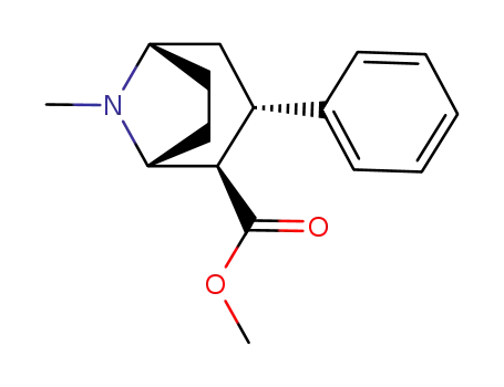 Molecular Structure of 50370-54-2 ((1R,2R,3S,5S)-8-METHYL-3-PHENYL-8-AZA-BICYCLO[3.2.1]OCTANE-2-CARBOXYLIC ACID METHYL ESTER)