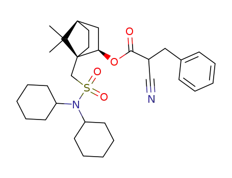 (2RS)-(1S,2R,4R)-10-(Dicyclohexylsulfamoyl)isobornyl 3-phenyl-2-cyanopropanoate