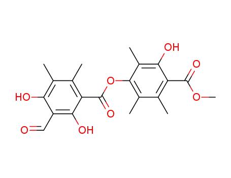 Benzoic acid,3-formyl-2,4-dihydroxy-5,6- dimethyl-,3-hydroxy-4-(methoxycarbonyl)-2,- 5,6-trimethylphenyl ester 