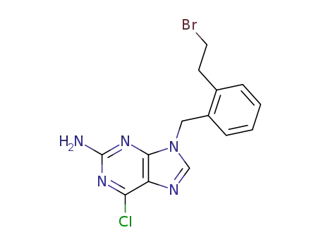 2-amino-6-chloro-9-<2-(2-bromoethyl)benzyl>purine
