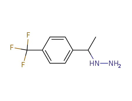 Molecular Structure of 1016878-44-6 (1-(1-(4-(trifluoromethyl)phenyl)ethyl)hydrazine)