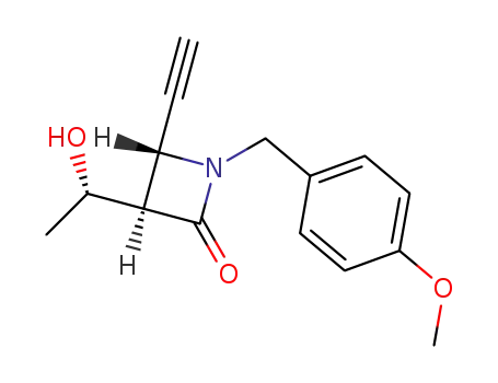 (3R,4R)-4-Ethynyl-3-((S)-1-hydroxy-ethyl)-1-(4-methoxy-benzyl)-azetidin-2-one