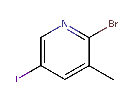 Molecular Structure of 65550-78-9 (2-BROMO-5-IODO-3-METHYLPYRIDINE)