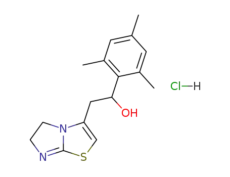 2-(5,6-Dihydro-imidazo[2,1-b]thiazol-3-yl)-1-(2,4,6-trimethyl-phenyl)-ethanol; hydrochloride