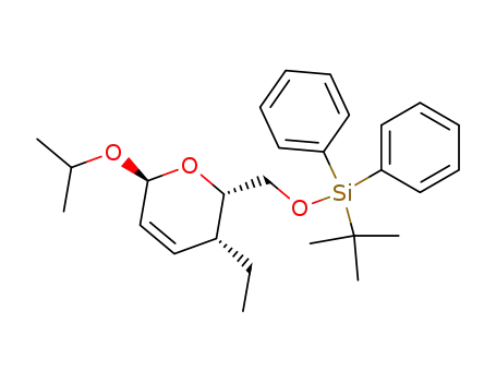 isopropyl 4-C-ethyl-6-O-tert-butyldiphenylsilyl-2,3,4-trideoxy-α-D-threo-hex-2-enopyranoside