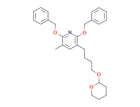 Pyridine,
3-methyl-2,6-bis(phenylmethoxy)-5-[4-[(tetrahydro-2H-pyran-2-yl)oxy]but
yl]-